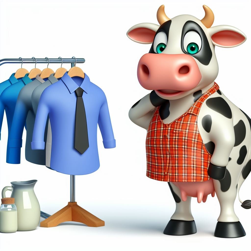 Cuento La vaca que quería ser modista