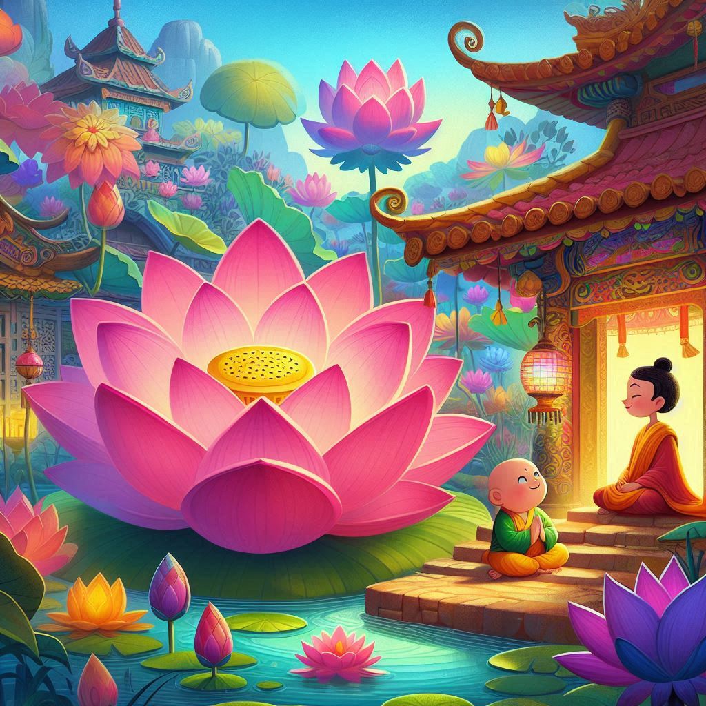 Cuento La Flor del Loto y el Pequeño Buda