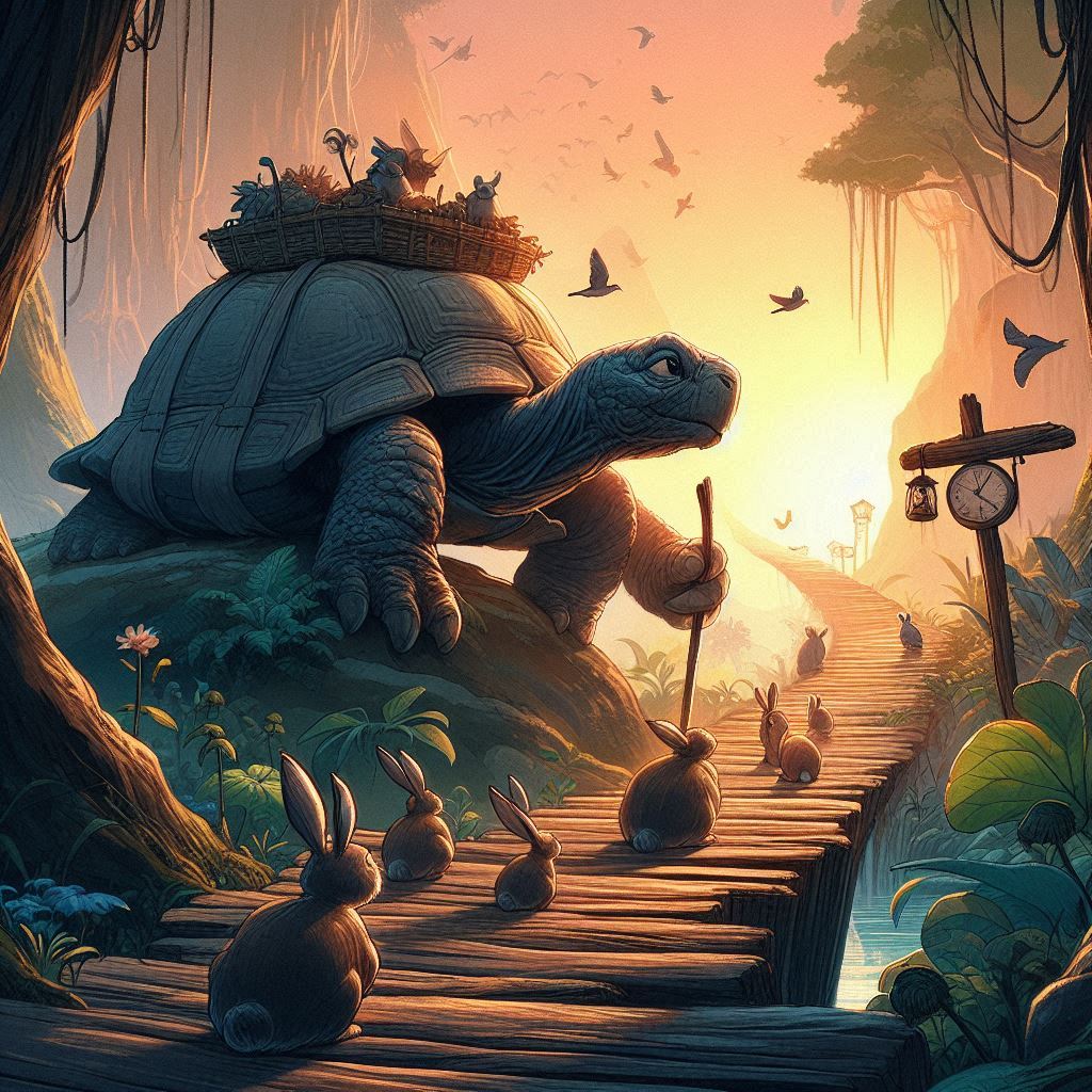 La Tortuga y el Conejo Inquieto