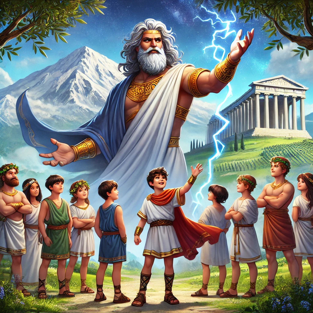 Cuento El Viaje de Zeus a la Tierra