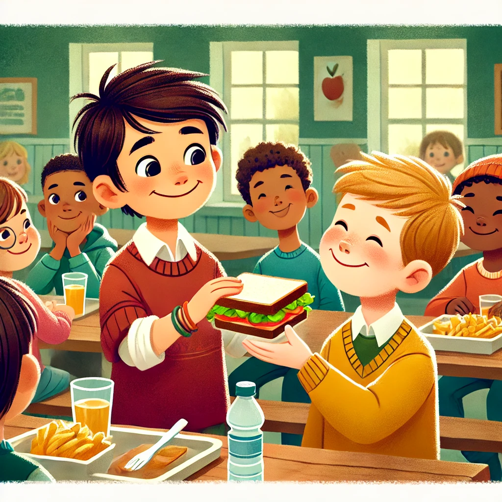 El Niño que Compartió su Almuerzo