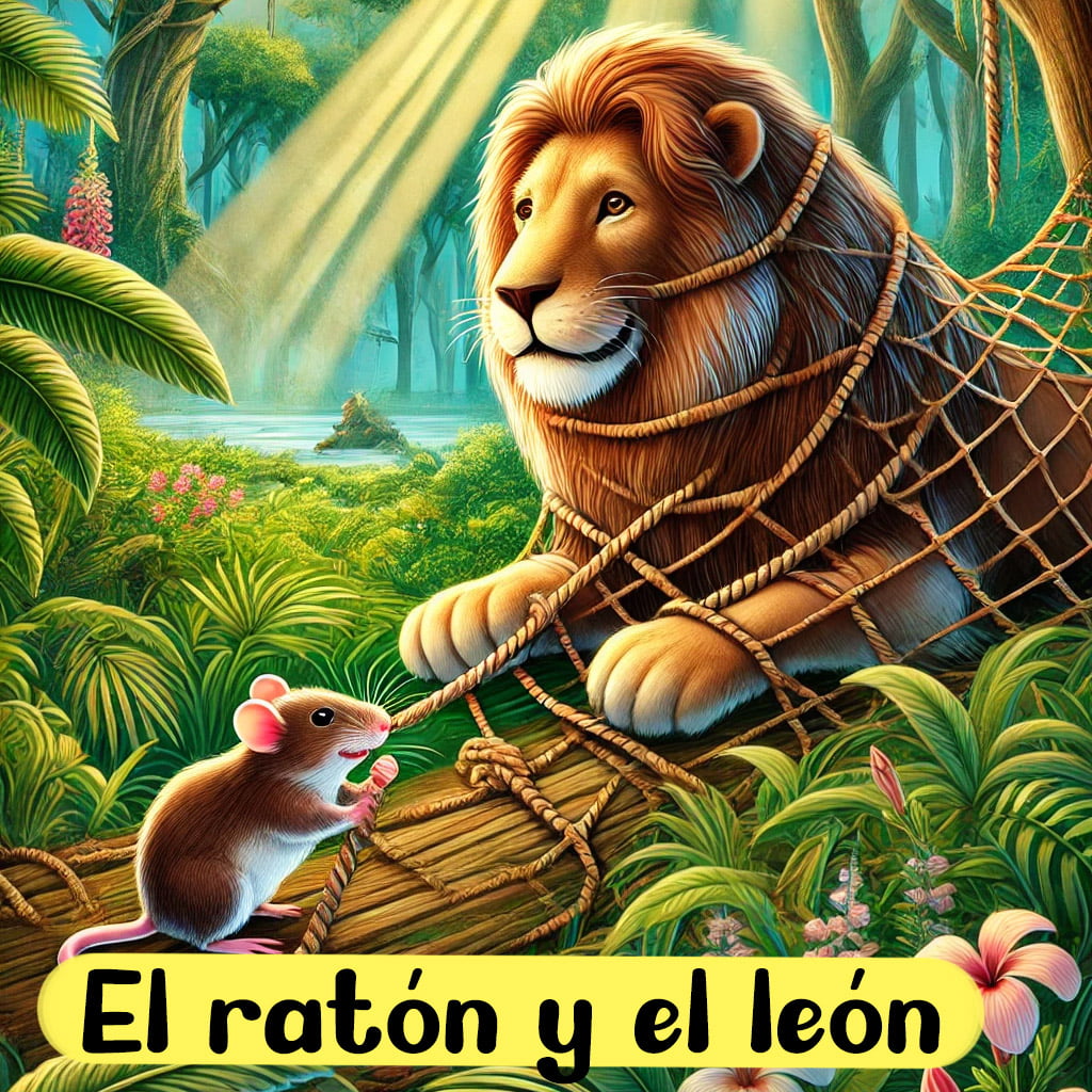 cuento del ratón y el león