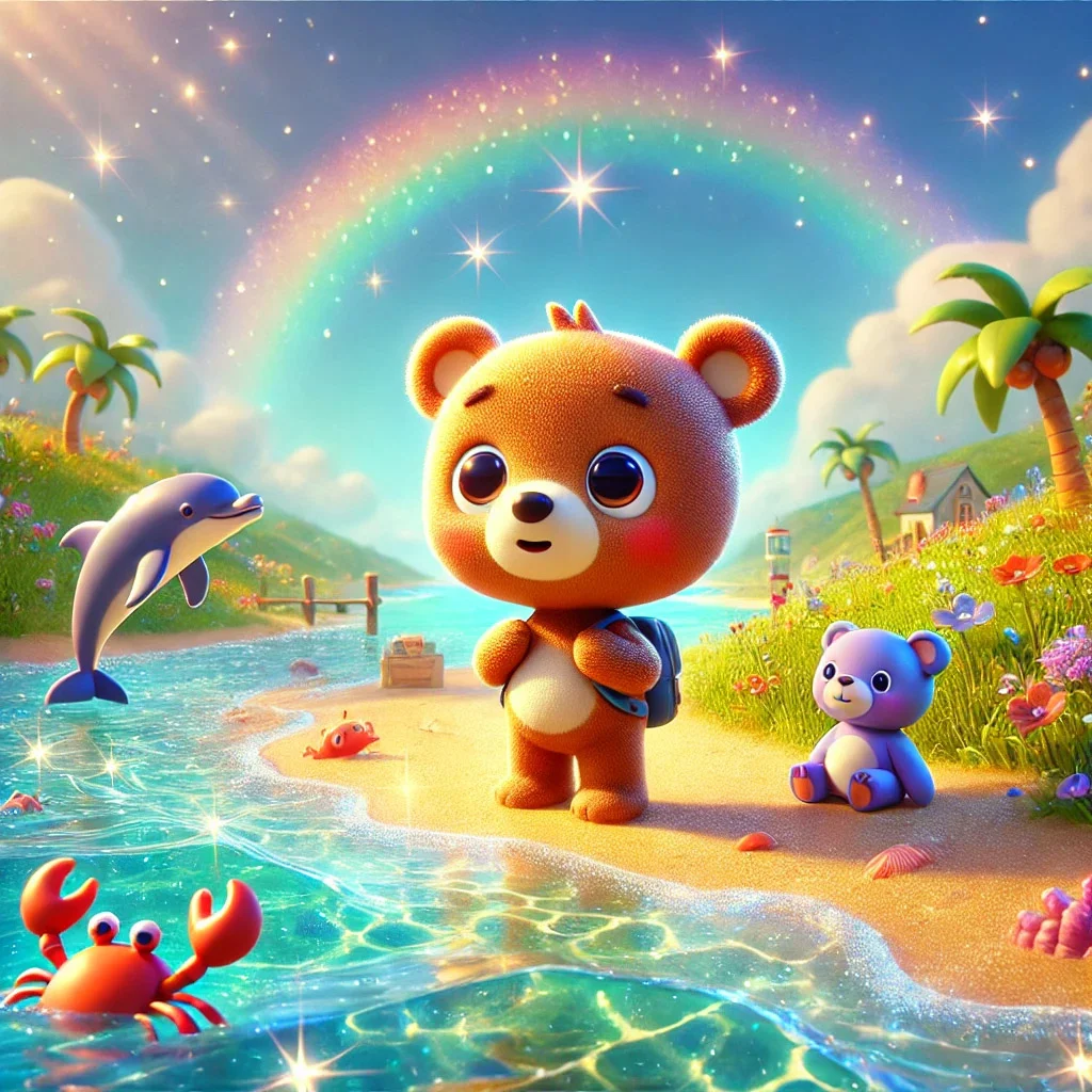 Cuento oso octavio: un dia en la playa