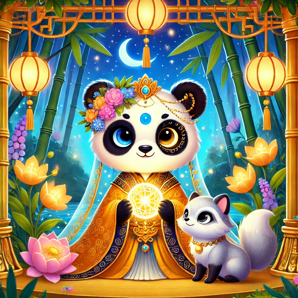 La Princesa Panda Azul: Una Aventura en el Bosque Mágico