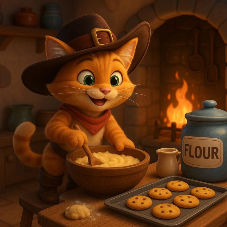El Gato con Botas y el Misterioso Horno del Bosque Dulce