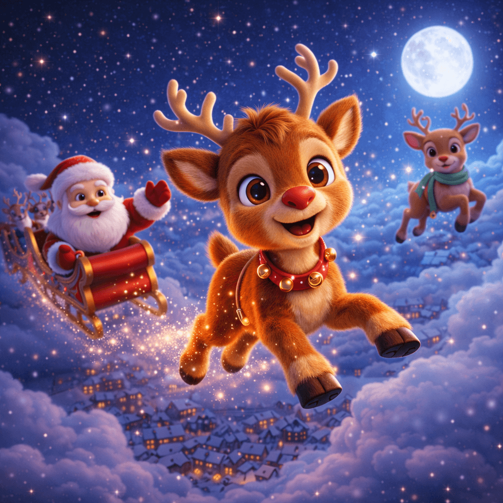 Cuento de Navidad: El reno que tenía miedo a volar